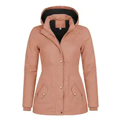 MODA EN CIRCUITO - Chaqueta Impermeable Semigaban para Mujer Liviana Palo de Rosa