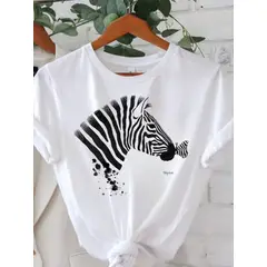 ISMI - Camiseta Mujer De Moda Cuello Redondo