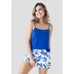 FORMAS INTIMAS - Pijama Mujer Azul Rey Fi 3726