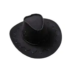 VELBROS - Sombrero Vaquero Texano Llanero Norteño Hombre Mujer Sol - Negro