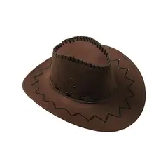 VELBROS - Sombrero Vaquero Texano Llanero Norteño Hombre Mujer Sol - Cafe