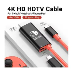 GENERICO - Cable Convertidor Usb Tipo C a HDMI Para Nintendo Switch 2m