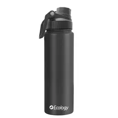 ECOLOGY - Botella Térmica Tokyo Con Doble Tapa 21oz -Negro