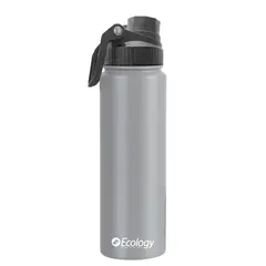 ECOLOGY - Botella Térmica Tokyo Con Doble Tapa 21oz -Gris