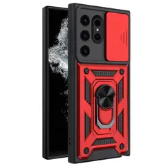 GENERICO - Funda Estuche Case Slider Compatible Con Samsung S25 Ultra Rojo