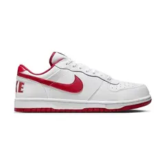 NIKE - Tenis Big Low Hombre-Blanco/Rojo