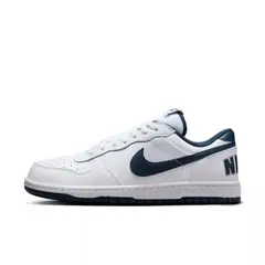 NIKE - Tenis Big Low Hombre-Blanco/Azul