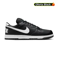 NIKE - Tenis Big Low Hombre-Negro