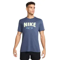 NIKE - Camiseta Df Tee Hbr Novelty Hombre-Azul