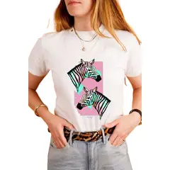ISMI - Camiseta Mujer De Moda Cuello Redondo