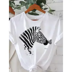 ISMI - Camiseta Mujer De Moda Cuello Redondo