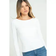 RAGGED - Top montrose Blanco crudo