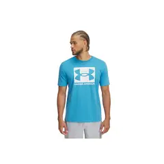 UNDER ARMOUR - Camiseta Hombre ABC CAMO BXD LOGO SS Azul