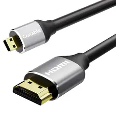 GENERICO - Cable Hdmi A Micro Hdmi Ultra Hd 4k 2.0v - 1.8 Metros Dorado