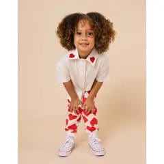 DOSOJOS - Camisa para niñas y niños en algodón - Bordado corazones