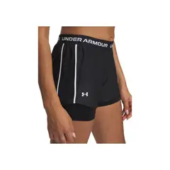 UNDER ARMOUR - Short Mujer TCH PLY UP 2N1 SHRTS Negro UNDER ARMOUR.