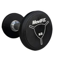 MOVIFIT - Mancuerna Premium 12,5 kg en Uretano de Alta Resistencia