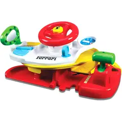 JUGANDO Y EDUCANDO - Pista De Carros Con Timón 2 En 1 Para Niños Luces Y Sonidos