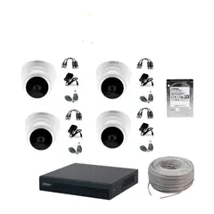 DAHUA - Kit de 4 Cámaras Kit + Dvr 4ch