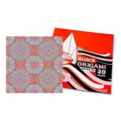 GENERICO - 12 Block Origami 20 X 20 Cada Uno Cont 20 Hojas