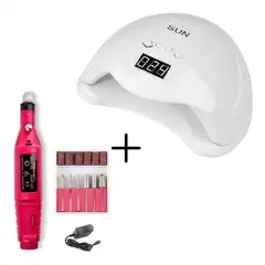 SKY - Kit De Lampara De Uñas Y Pulidor De Uñas