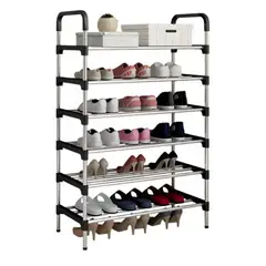 DAYOSHOP - Organizador Zapatero Metálico 6 Niveles Calzado 18 Pares