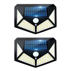 ENERGY PLUS - Set x2 Lámpara LED Solar Impermeable + Sensor Movimiento