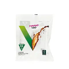 HARIO - Filtros Dripper V60 Tamaño 2 Blancos 100 unidades