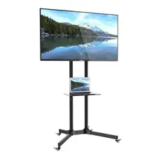 GENERICO - Soporte Base Pedestal Tv 32 60 Móvil Ruedas Ajustable 50k