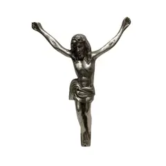 GENERICO - Cristo De Pared Antiguo Usa En Relieve Aluminio Grande