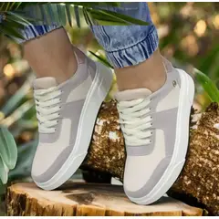 URBAN PLUS - TENIS PARA MUJER BEIGE
