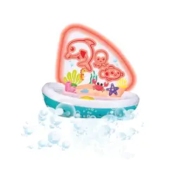 JUGANDO Y EDUCANDO - Juguete Para El Baño Barco Con Luces Niños Y Niñas