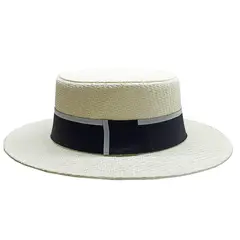 VELBROS - Pava Sombrero Mujer Dama Playa Cordobes Sol Gorro Fedora Uv - Crema