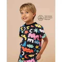 DOSOJOS - Camiseta para niñas y niños en 100% algodón peruano - Elementos
