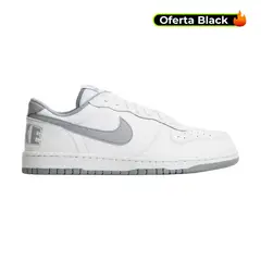 NIKE - Tenis Big Low Hombre-Blanco