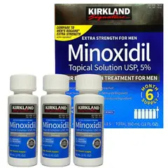 AMERICAN GENERICS - Minoxidil Kirkland 5% Importado x3