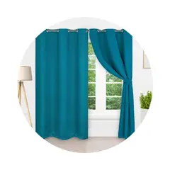 ELEGANT - Cortinas Tipo Panel Blackout Argolla 220 x 260 Oscuras