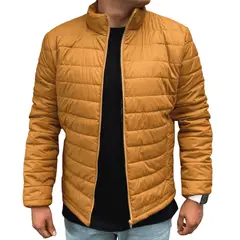 GENERICO - Chaqueta Hombre Invierno Impermeable MOSTAZA