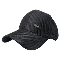 VELBROS - Gorra Cachucha Hombre Golf Beisbol Deportiva New Cap Metalic - Negro