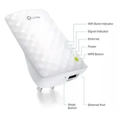 TP LINK - Repetidor Extensor De Rango Wifi Dual Band 5g Tp-link Ac750 Color Blanco