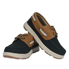 WOONKIE - Mocasin azul oscuro - cafe