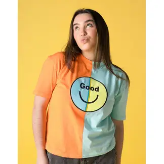 DOSOJOS - Camiseta unisex en algodón peruano cara feliz good - adultos