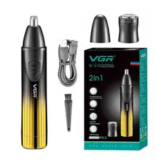 VGR - Depilador Nasal 2 En 1 Nariz-Patilla