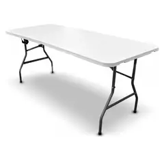GENERICO - Mesa Portafolio Plegable de plástico Apta Para Exteriores 180 cm