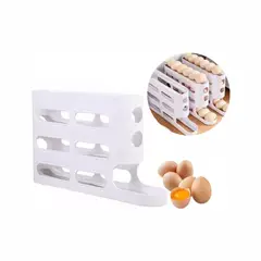 GENERICO - Dispensador De Huevos Con Ruedas, Bandeja Para Huevos De 4
