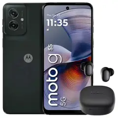 MOTOROLA - Celular Moto G55 5G 256GB /8GB Black + Buds 6 Play Blk