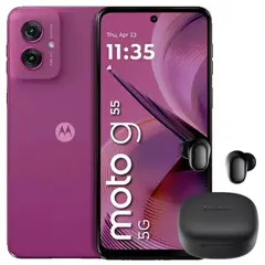 MOTOROLA - Celular Moto G55 5G 256GB /8GB Pink + Buds 6 Play Blk