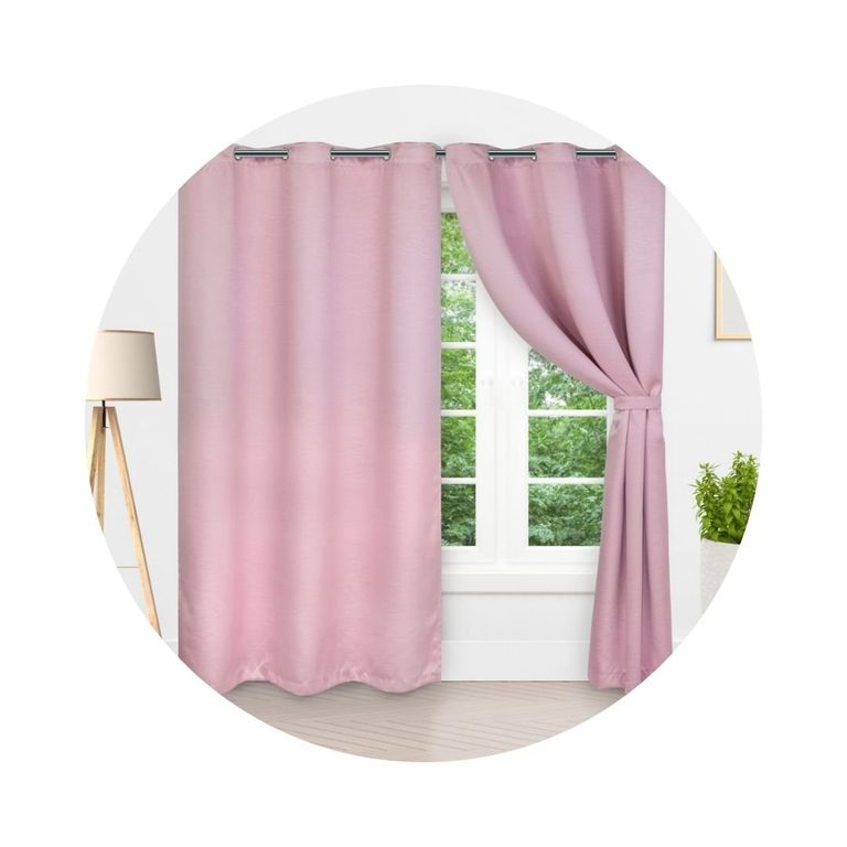 Imagen de Cortinas Tela Tipo Blackout Antiluz 220 altura y 260 ancho