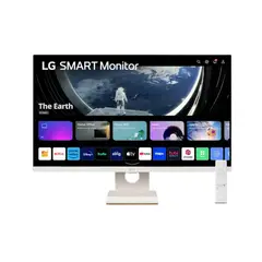 LG - Monitor 27 Pulgadas 27SR50F Smart TV FHD Plano Blanco