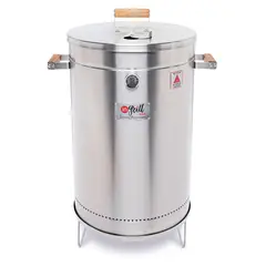 IN GRILL - Ahumador y asador de barril grande basik 40 libras